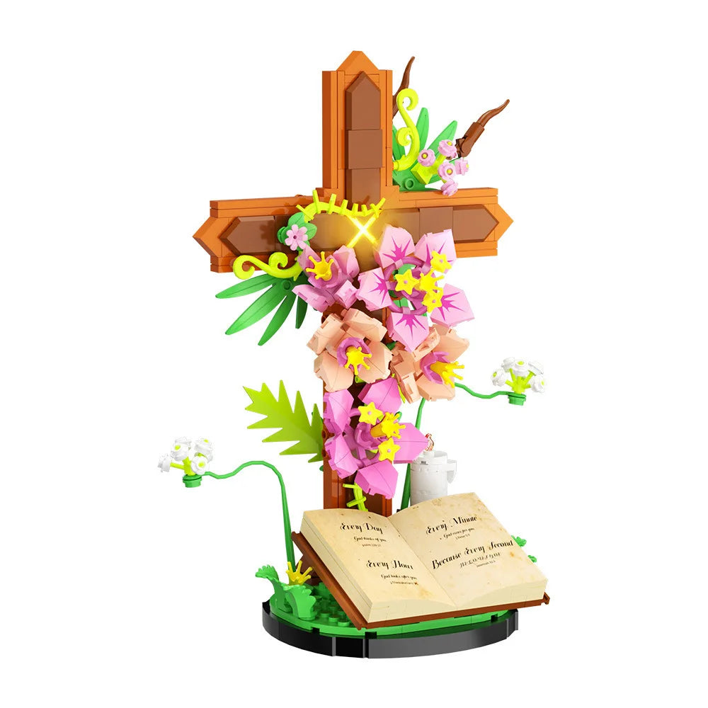 FaithAura™ Blooming Cross of Faith 🌸✝️