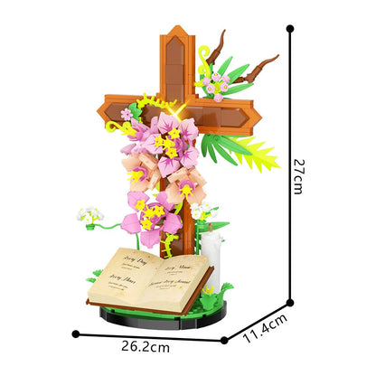 FaithAura™ Blooming Cross of Faith 🌸✝️