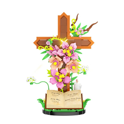 FaithAura™ Blooming Cross of Faith 🌸✝️