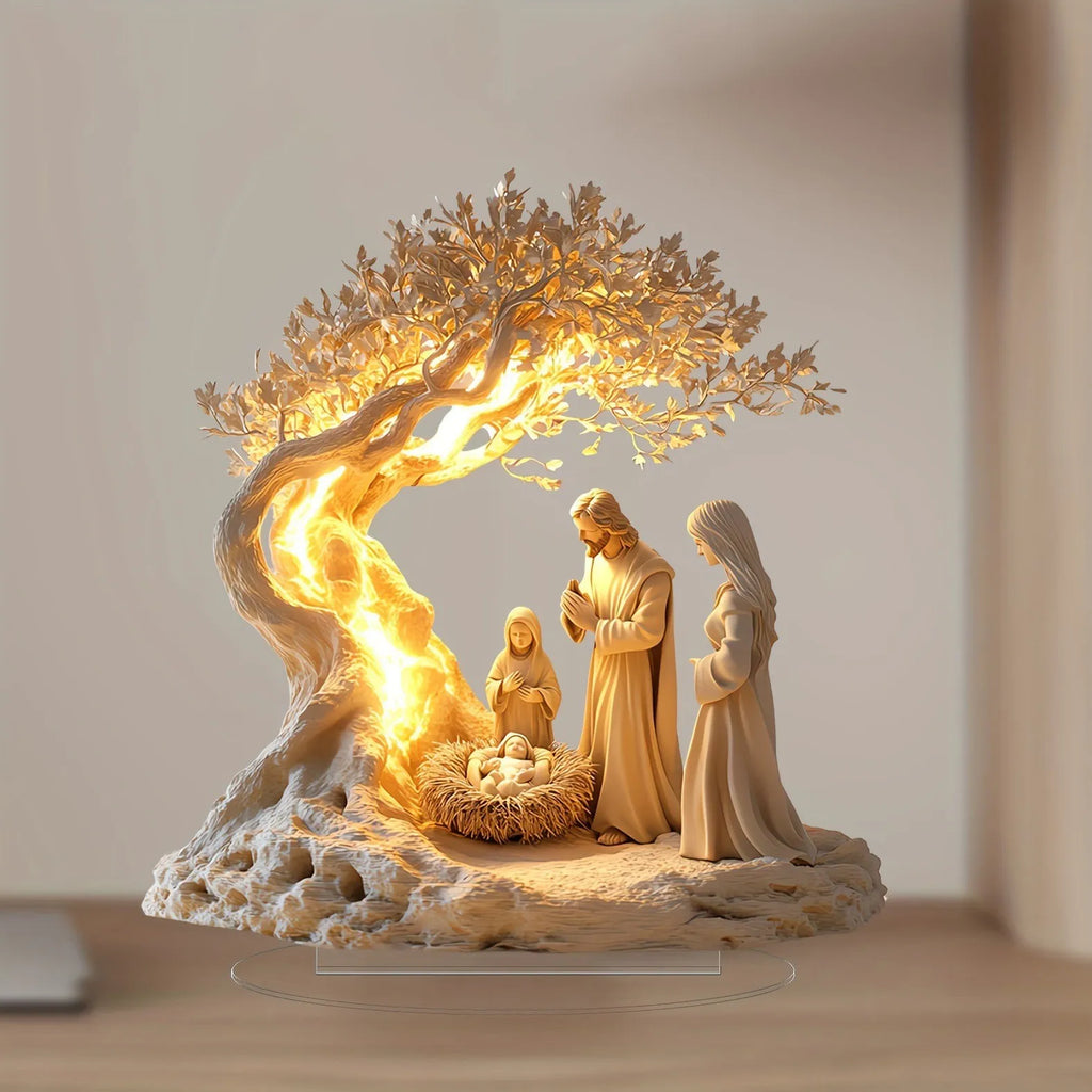 FaithAura™ Tree Of Light Nativity ✨🌟
