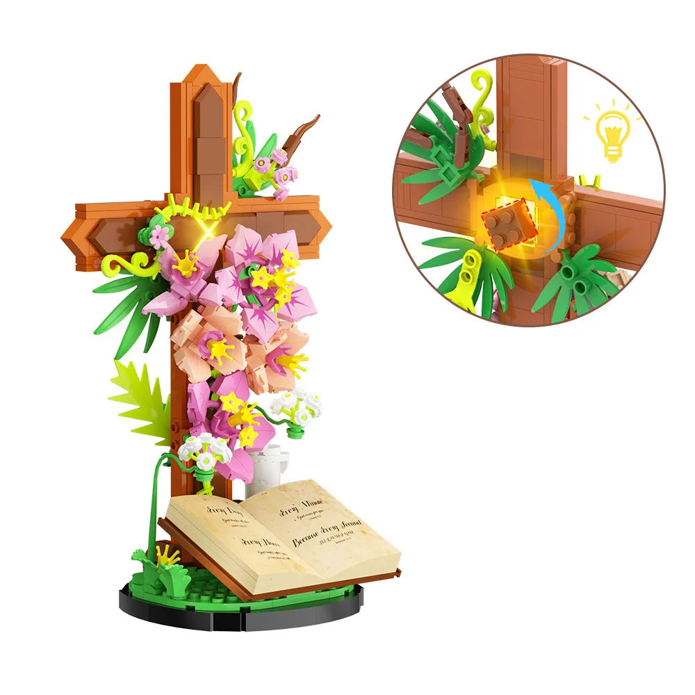 FaithAura™ Blooming Cross of Faith 🌸✝️