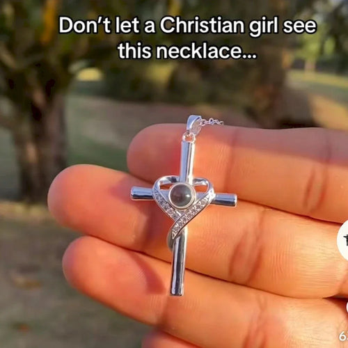 FaithAura™ Cross of Strength Necklace 🤍