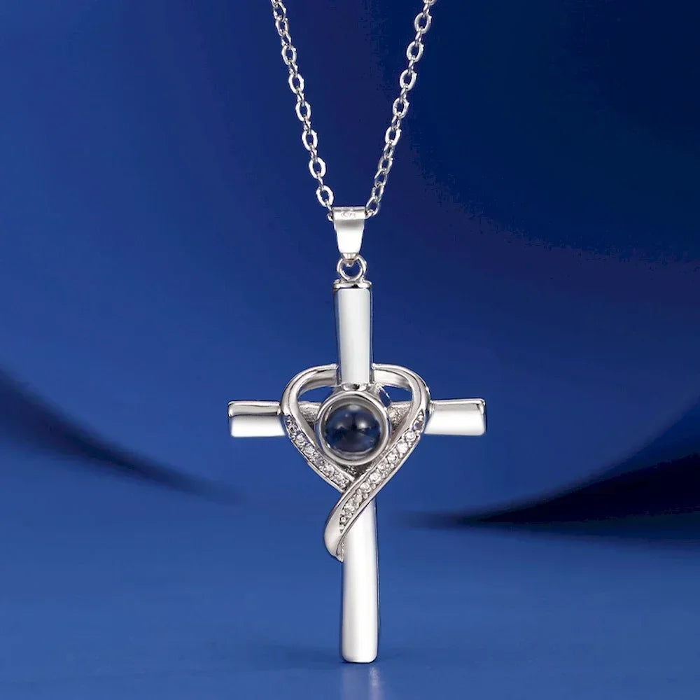 FaithAura™ Cross of Strength Necklace 🤍