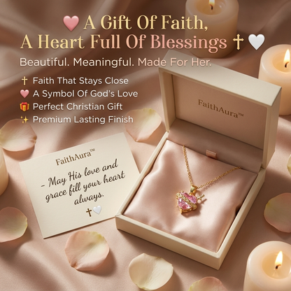 FaithAura™ Heart Of Faith Necklace ✝️💖