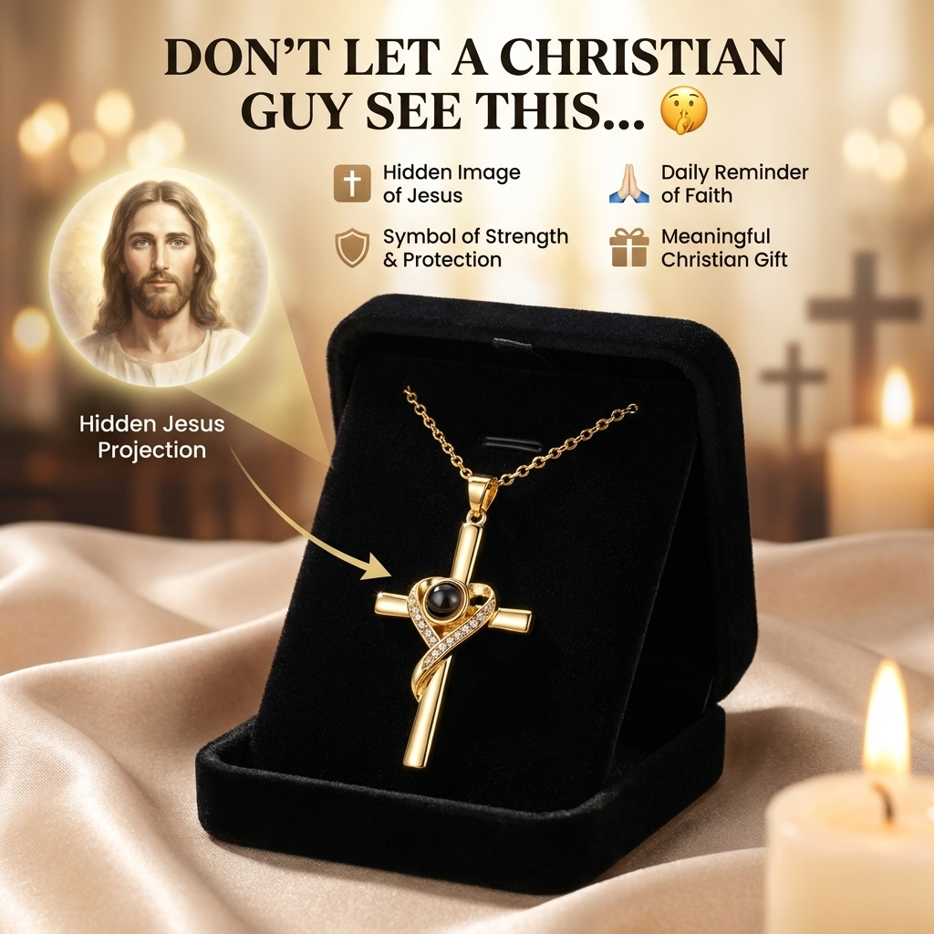 FaithAura™ Cross of Strength Necklace 🤍